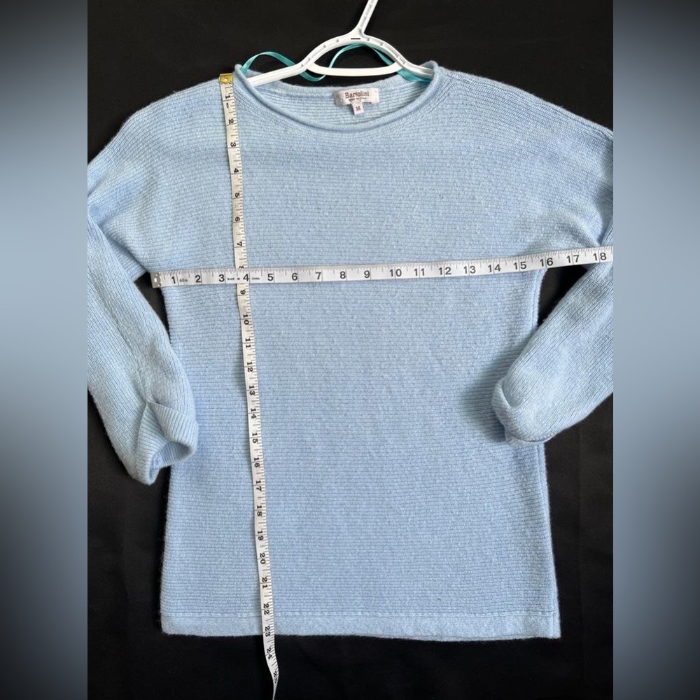 Bartolini ITALY🇮🇹MADE WOOL SILK CASHMERE Blend Rib Pullover Sweater MEDIUM - Picture 7 of 7